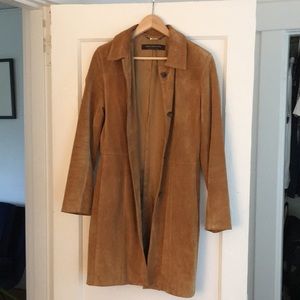 Vintage Suede Andrew Marc Long Coat